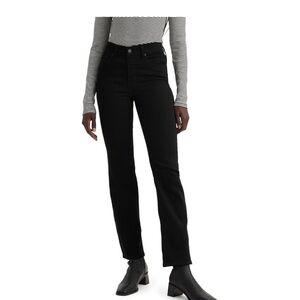 NWT Levi's 314 Black Shaping Straight Leg Jeans